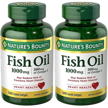 UPC 700064846957 product image for Nature's Bounty Fish Oil (Odorless) 1000 Mg, 240 Softgels (2 X 120 Count Bottles | upcitemdb.com