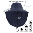 thumbnail image 2 of Minzimin Home Prefer Outdoor UPF50+ Sun Hat Wide Brim Mesh Fishing Hat with Neck Flap, 2 of 4