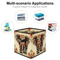 thumbnail image 2 of Elephant Large Capacity Foldable Toy Box Storage Bin Storage Baskets with Handle 10.8"x10.5"x10.6, 2 of 6