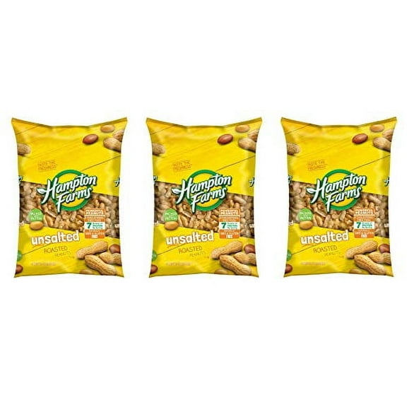 An Item of Hampton Farms Unsalted In-Shell Peanuts (5 lbs.) - Pack of 1 - Bulk Disc (Sеt оf Тhrее)