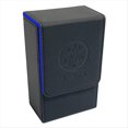 thumbnail image 1 of Caja de Almacenamiento de Cartas de Tarot Azul y Negro, de Cartas de Baraja de Póquer de Juego de PU, 1 of 5