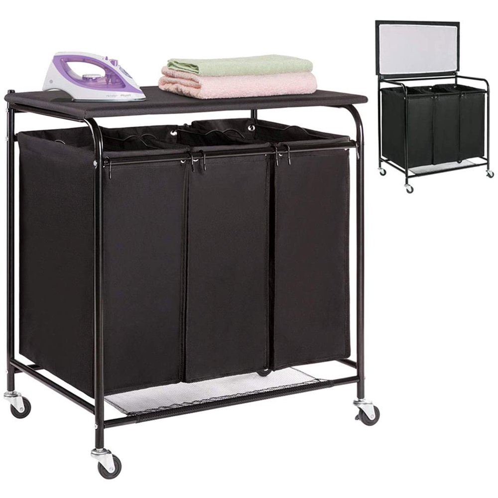 laundry sorter with ironing board