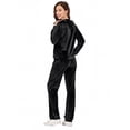 thumbnail image 6 of Womens Track Suits for Women Set Velvet Tracksuits Hoodies Sweatshirt Sports Wear Tracksuit Zipper Hoodie Sweatshirts Jogging Suits(Tops + Pants), 6 of 7