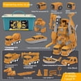 thumbnail image 2 of Magnetic Transform Engineering Car Assembled Toys with Storage Box, Toddlers 3-4 Magnetic Blocks, 2024 Transforming Robot Toys for Kids Age 3-5 4-8 Outdoor Toddler Activities Toys-A, 2 of 9