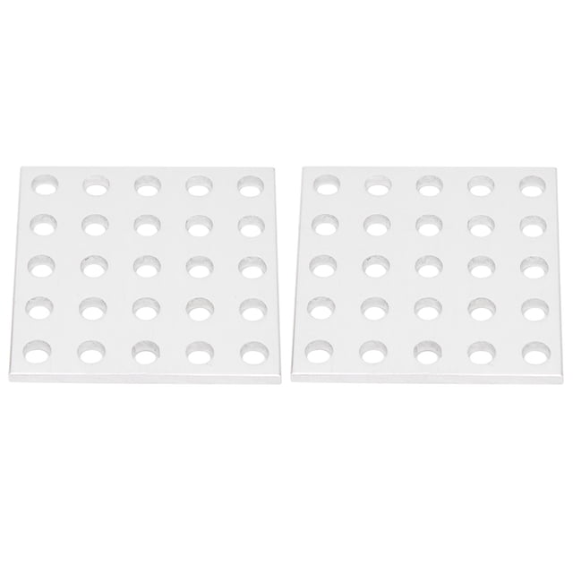2 Uds Panel De Rejilla De Aluminio Placa Panel De Malla Piezas Industriales 3116-0040-0040 5x5 Agujeros