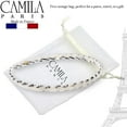 thumbnail image 6 of Camila Paris CP3471 French Headband for Women, Handmade White and Gray, Strong Hold Grip Women's Hair Band, Ligth and Very Flexible, No Slip and Durable Styling Girls Hair Accessories, Made in France, 6 of 6