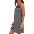 thumbnail image 5 of STETMN Women's Sleeveless Tank Dress Hollow Crewneck Solid Dresses Casual Summer Knee Length Dress, 5 of 7