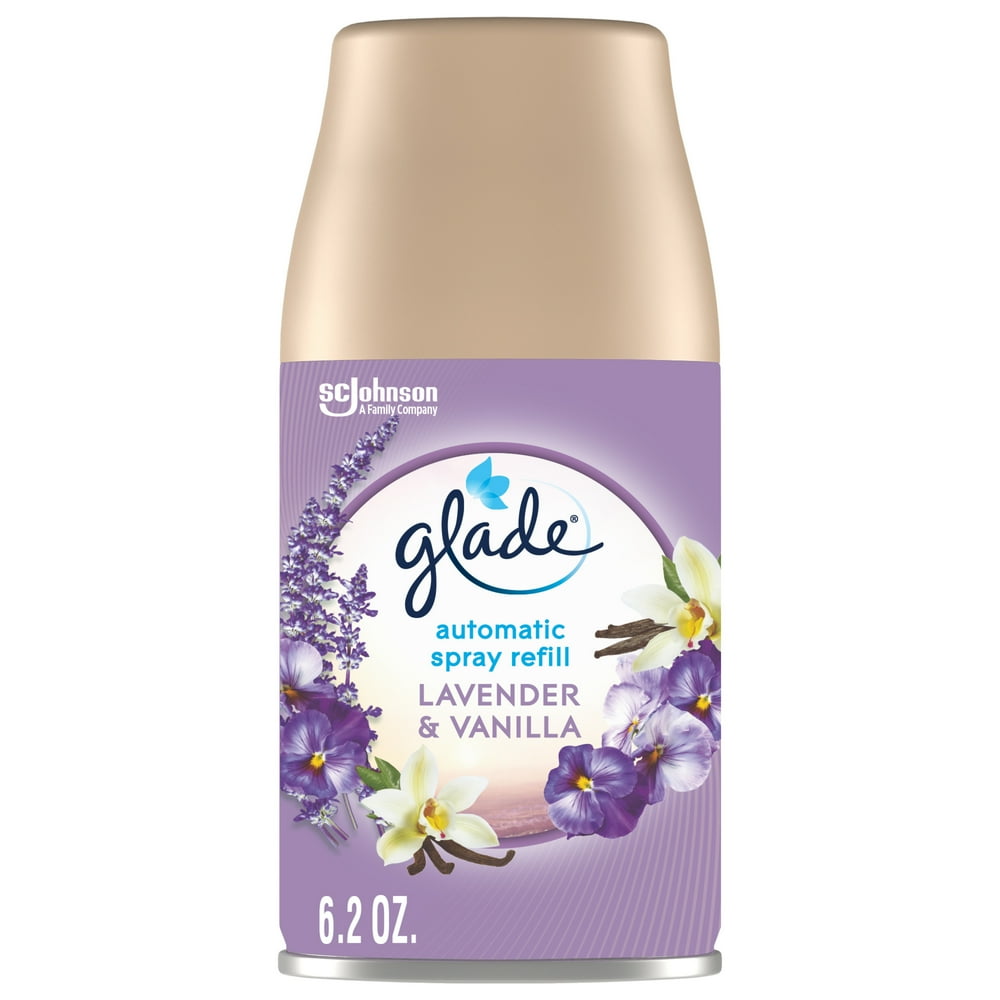 Glade Automatic Spray Refill 1 CT, Lavender & Vanilla, 6.2 OZ. Total