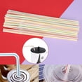 thumbnail image 2 of 500pcs Plastic Drinking Straws 8 Inches Long Aed Striped Flexible Bendable Disposable Straws, 2 of 5