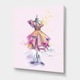 thumbnail image 3 of Designart ' Beautiful Purple Dress With Folds On Fashion Mannequin ' French Country Canvas Wall Art Print, 3 of 4