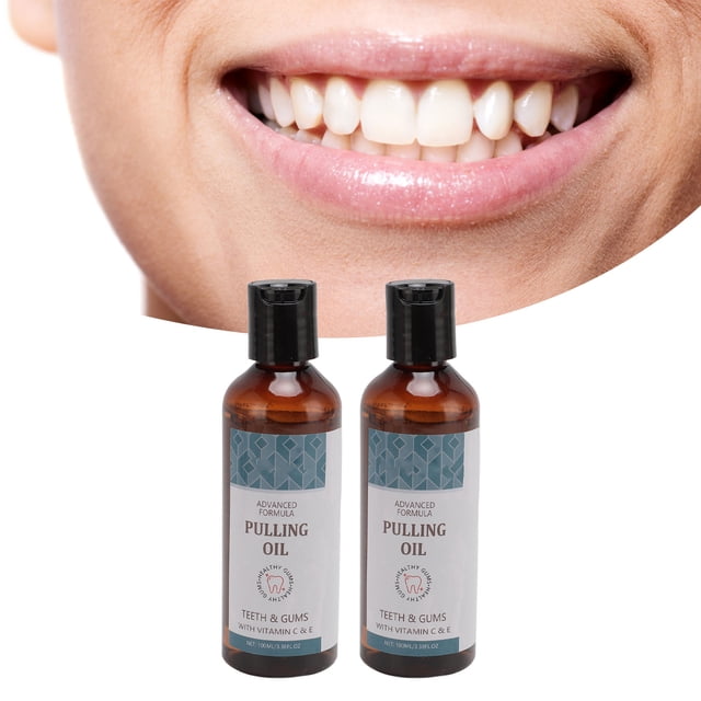 Aceite Para Tirar De La Boca, Encías Saludables, Blanqueamiento De Menta, 2 Piezas De Aliento Fresco, 100 Ml, Eliminación De Placa, Extracción De Aceite De Con 2 Raspadores