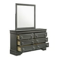 thumbnail image 3 of Upholstered Bedroom - 4 Pc, Full, Gray Metallic, Led Headboard Modern With Metallic, 3 of 6