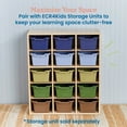 thumbnail image 5 of ECR4Kids Scoop Front Plastic Storage Bins, Multipurpose Organization, Earthtone, 15-Piece, 5 of 9