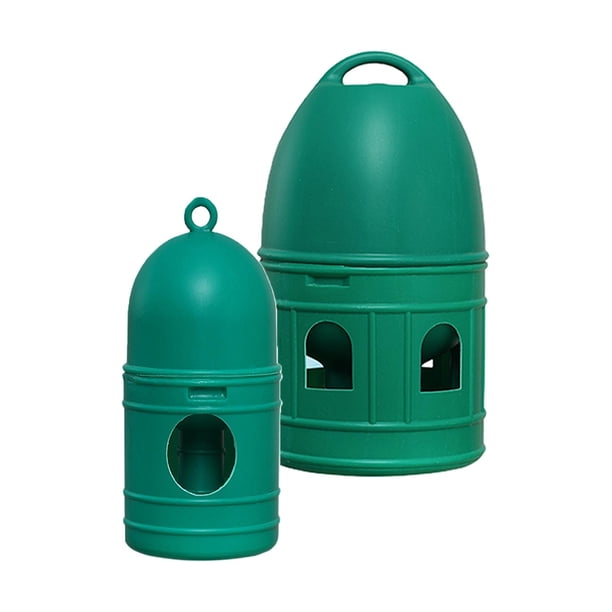 2 bebederos de agua para pájaros con asa colgante para periquitos. 1L 10L Verde