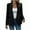 Black, variant on Womens Fall Winter Wool Blend Casual Business Blazer Jacket Lapel Collar Dressy Work Coat Fashion Trendy Cardigan Blue M