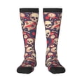 thumbnail image 1 of Balery Skull rock music record Calcetines novedosos Calcetines deportivos Calcetines hasta la rodilla Calcetines de algodón Calcetines originales y geniales, 1 of 6