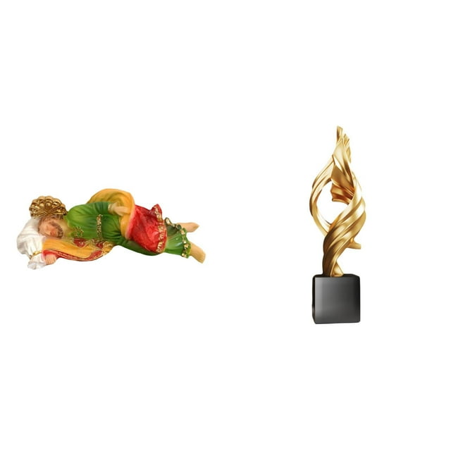 Estatua de José,Estatua de José durmiendo Estatuilla religiosa,Estatua de arte abstracto,Estatua de arte abstracto Escultura de resina moderna,Colección creativa de figuras de resina para
