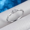 thumbnail image 2 of Anillo de fila de ondas de encaje Nuevo anillo de fila de moda Anillo de vicio Anillo de diamante pequeño Anillo de moissanita, 2 of 5