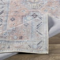thumbnail image 5 of Hauteloom Morcott Traditional Living Room Bedroom Dining Room Kitchen Area Rug - Machine Washable - Vintage Distressed Faded Carpet - Bohemian Boho - Pale Pink/Red, Blue - 6'7" x 9', 5 of 17
