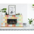 thumbnail image 5 of 4" X 4" Muted Brights Mosaic Peel and Stick Removable Tiles, 5 of 9