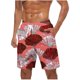 thumbnail image 1 of Pantalones Cortos para Hombre de Cintura Elástica con Bolsillos Pantalones de Playa de Impresión Casual, Poliéster Ligero de Moda para la Primavera Verano Al Aire Libre Y el Uso Diario, 1 of 4