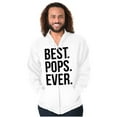 thumbnail image 4 of Best Pops Ever Dad Grandpa Far Day Men's Big & Tall Graphic Zip Up Hoodie Brisco Brands 5X, 4 of 5