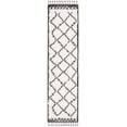 thumbnail image 2 of SAFAVIEH Carmella Stars Aztec Polyester Shag Runner Rug, Cream/Gray, 2'2" x 8', 2 of 10