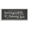 thumbnail image 4 of Stupell Industries Romantic Honey Bee Insect Calligraphy Couples Sign Graphic Art Gray Framed Art Print Wall Art, Design by Lux + Me Designs, 4 of 5