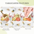thumbnail image 5 of Fall Pumpkin Country Harvest Leaves Thanksgiving Round Tablecloth Waterproof Wipeable Tablecloth Cover Home Restaurant Kitchen Picnic Party Decoration 60 Inch Circular Tablecloth for 20-47 Inch, 5 of 6