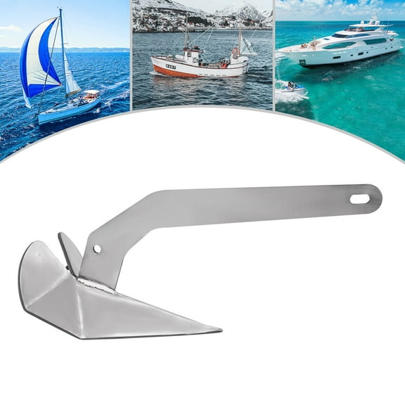 Delta Style Boat Anchor 35 Lb / 16 Kg SS316 Marine Saltwater Boat 33-46 FT US