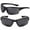 Black/Black, variant on 2 Pair of "The Skillful" Lightweight Sport Wrap Polarized Bifocal Sunglasses - Tortoise/Tortoise - 2.00