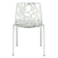 thumbnail image 3 of Modern Aluminum Accent Chair - Art Deco Style Outdoor Patio Furniture, 3 of 8