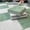 Green&white, variant on 10pcs Soft Fluffy Plush Puzzle Foam Floor Mats, Interlocking Square Foam Tiles Area Rug Carpet for Living Room & Bedroom Decoration
