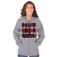 thumbnail image 4 of Proud Woman Martial Arts Fighter Womens Plus Size Graphic Zipper Hoodie Brisco Brands 3X, 4 of 5