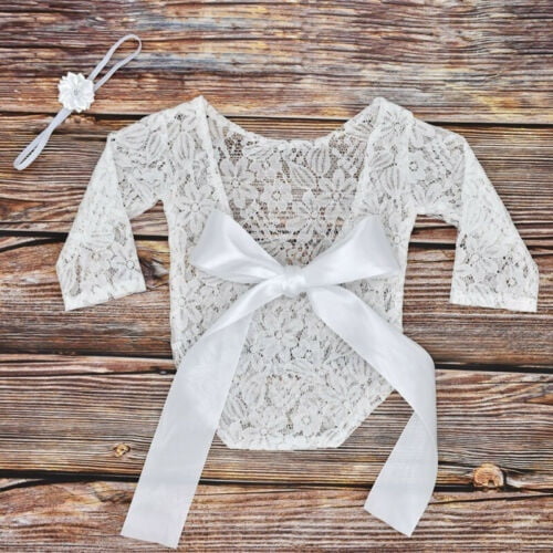 Newborn top lace onesie