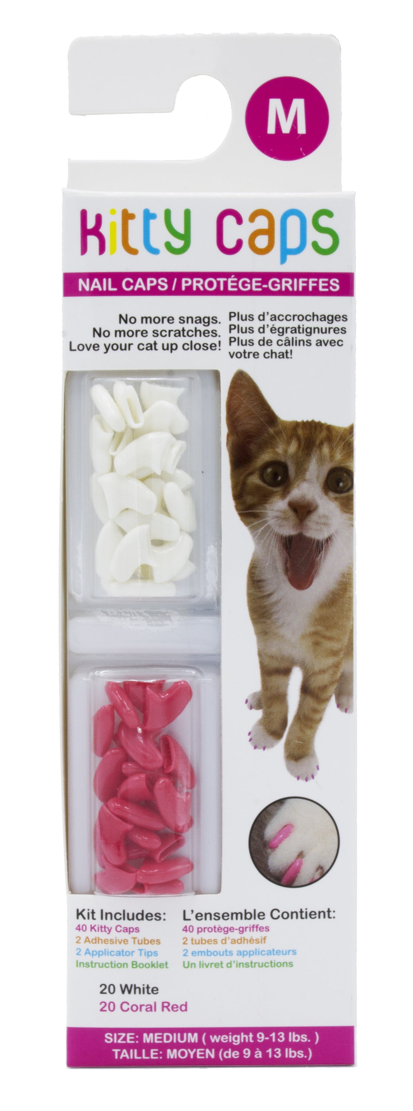 Kitty Caps Nail Caps for Cats Safe, Stylish & Humane Alternative to Declawing Covers Cat