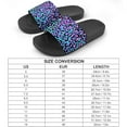 thumbnail image 2 of GZHJMY Stylish Slides for Women Men, Blue Leopard Print Soft Flexible Slip-on Sandals Slippers, 2 of 7