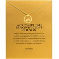 thumbnail image 1 of GHSDFBB Friendship Anchor Compass Necklace Good Luck Elephant Pendant Chain Necklace with Message Card Gift Card, 1 of 4
