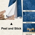 thumbnail image 4 of Peel and Stick Wallpaper Waterproof Blue Classic Grunge Ombre Texture Trendy Color Year 2020 Pretty Dark Wall Mural Decor Self Adhesive and Removable 100in x 144in, 4 of 8
