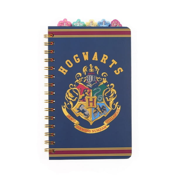 Cuaderno espiral plateado Buffalo Harry Potter Hogwarts de 5 pestañas