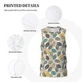 thumbnail image 3 of Sikiie Vintage Leaves Basketball Jersey Reversible Men's Mesh Athletic Sports Shirts Training Practice S-4XLX-Large, 3 of 6