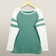 thumbnail image 4 of Vedolay Womens Clothes Basic Sweatshirt Striped Shirts Tunic Top Blouse Green,S, 4 of 5