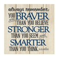 thumbnail image 2 of Always Remember You Are Braver Thank You Think Rustic Wall Sign 12x12, 2 of 6