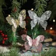 thumbnail image 5 of piezas de adorno navideño de mariposa con purpurina y clip para árbol de Navidad, decoración de corona de bricolaje para regalos de Año Nuevo 2024, Navidad, 5 of 5