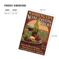 thumbnail image 2 of Lantern Press 1000 Piece Jigsaw Puzzle, Washington Wine Tasting Vintage Sign, 2 of 5