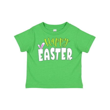 

Inktastic Happy Easter with Bunny Ears Gift Toddler Boy or Toddler Girl T-Shirt