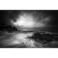 thumbnail image 2 of Pascual Buye, Santiago 14x11 Black Ornate Wood Framed with Double Matting Museum Art Print Titled - Rushes In The Sea, 2 of 4