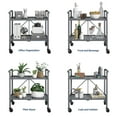 thumbnail image 5 of COSCO Outdoor Living Outdoor and Indoor Folding Serving Cart with Wheels and 2 Slatted Shelves, Gray, 5 of 13