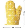 thumbnail image 5 of HEETLY Pot Holders and Oven Mitts Set, 4 Piece Cotton Oven Mitts and Potholders, Heat Resistant 392°F, Kitchen Mittens for Cooking Baking Grilling, 5 of 8