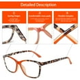 thumbnail image 4 of SUNVOES 6 Pack Blue Light Blocking Reading Glasses for Women Leopard Print Reader, 4 of 8